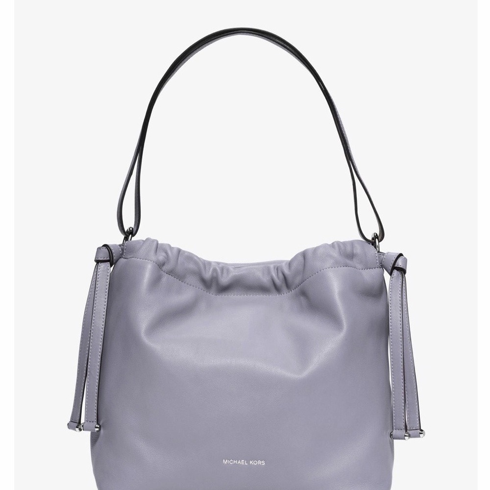 MICHAEL KORS Angelina  Large Leather Shoulder Bag Color- Lilac $368